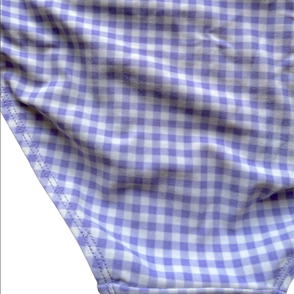 Carolina Blues by Carolina Colours Purple Gingham Tankini Bikini | Women’s Small - Picture 3 of 5